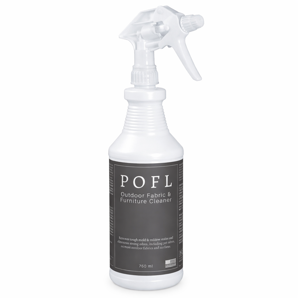 POFL Outdoor Furniture Cleaner 12 Bottle Case – Buy 10 Get 2 Free Mold and Mildew Remover for Patio Cushions and Sunbrella Fabric